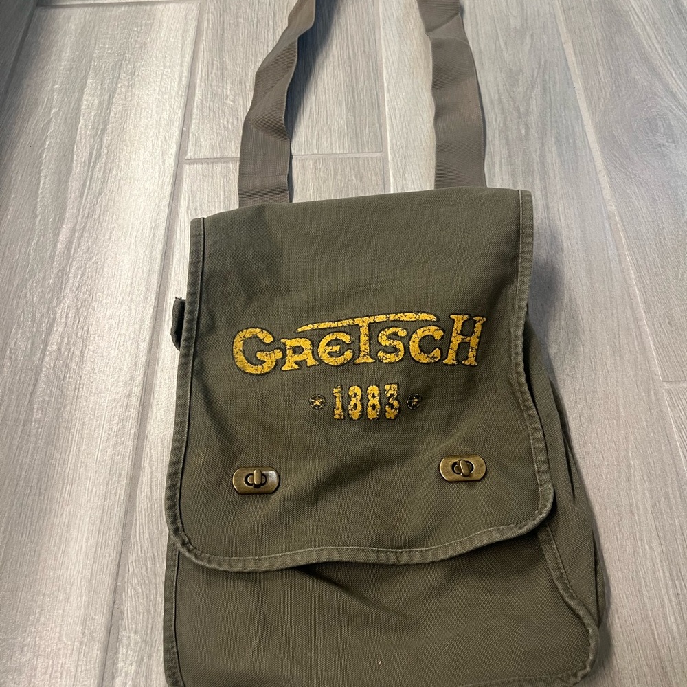 Olive Green Messenger Bag for Men